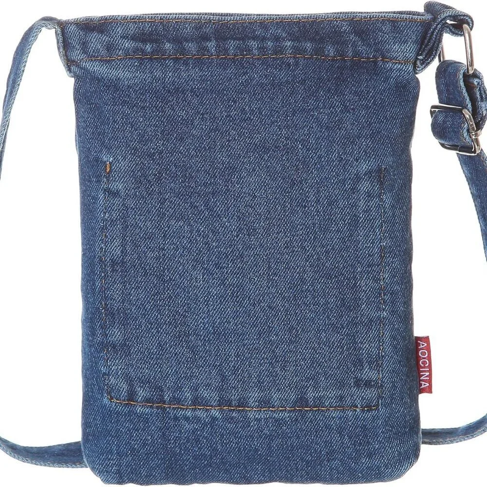 Denim Purse Small Blue Crossbody Shoulder Bag Youth Teen Women Gift